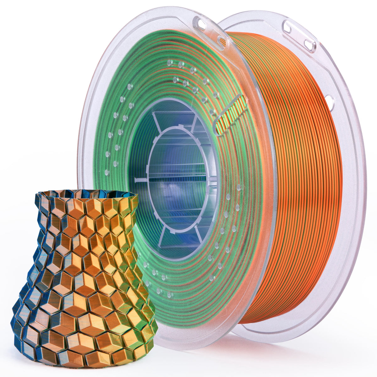 ELEGOO Silk PLA 3D Printer Filament 1.75mm Silk Silver 1KG