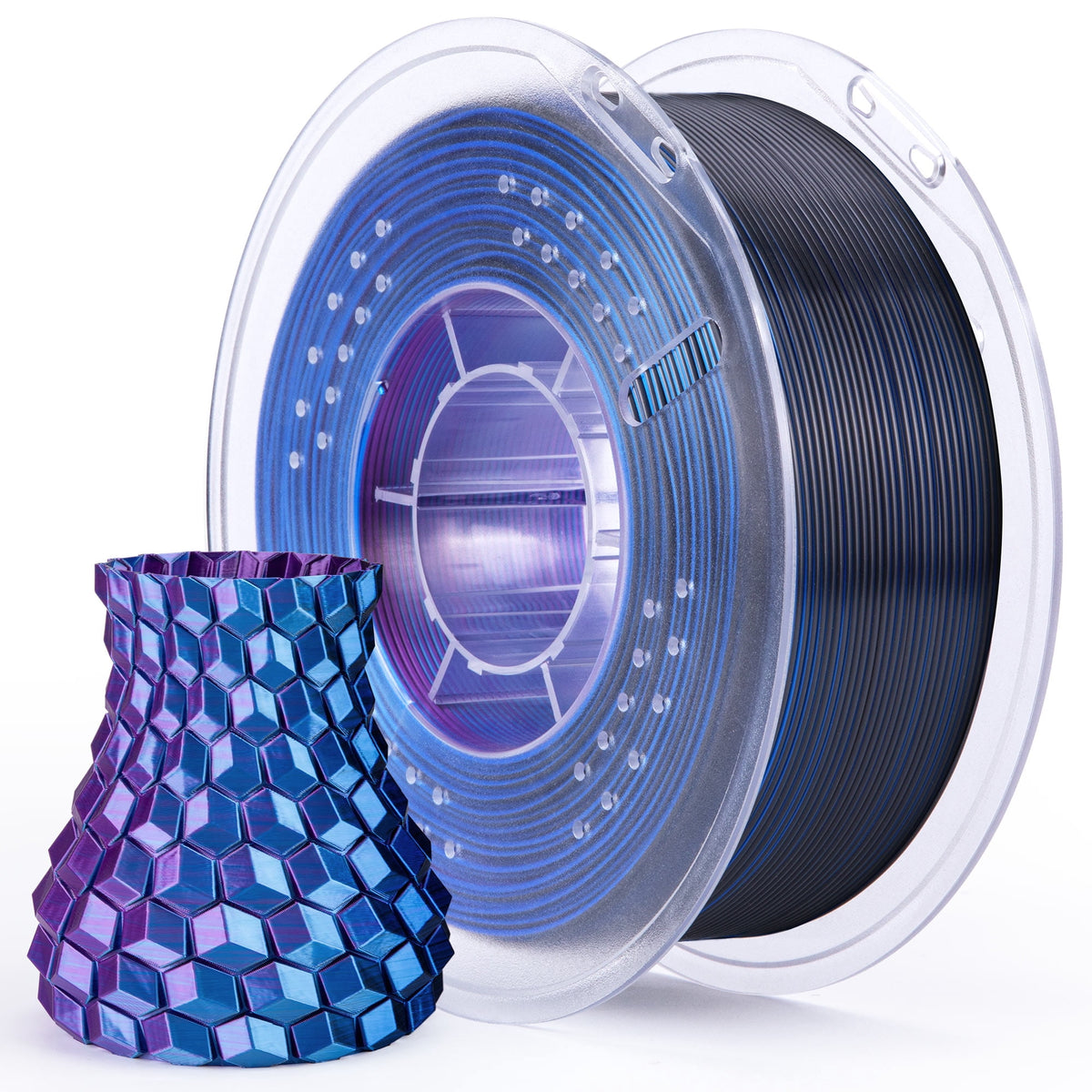 ELEGOO Silk PLA 3D Printer Filament 1.75mm Silk Silver 1KG