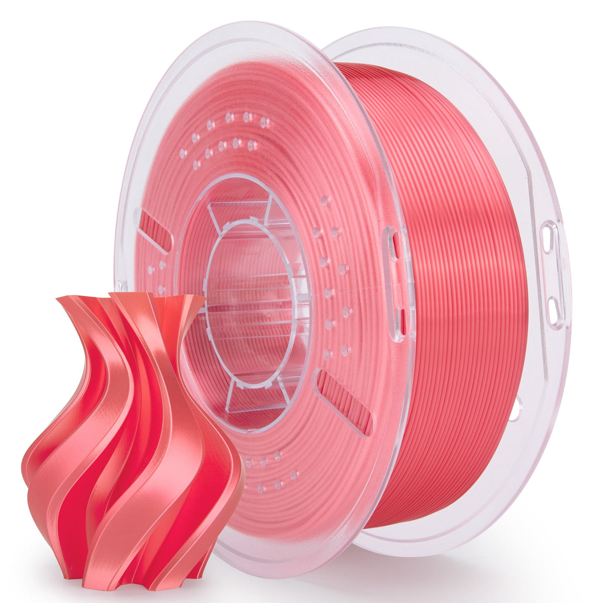 ELEGOO Silk PLA 3D Printer Filament 1.75mm Silk Silver 1KG