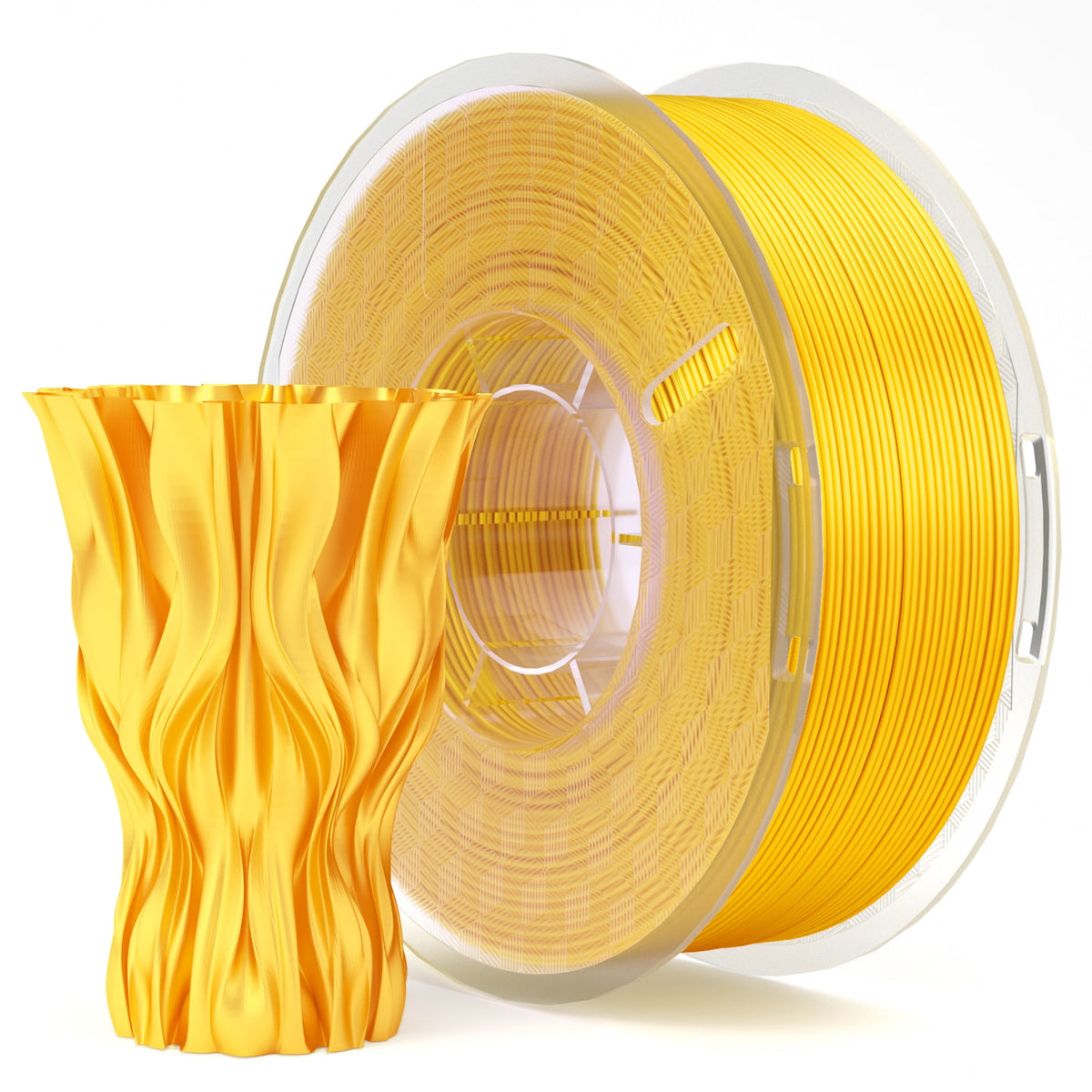 ELEGOO Silk PLA 3D Printer Filament 1.75mm Silk Silver 1KG