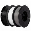 Epelay PLA Plus 3D Printer Filament, 1.75mm, 3 x 1kg Spools, Black, White & Gray, Compatible with Most FDM Printers