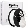 Epelay PLA Plus 3D Printer Filament, 1.75mm, 1kg Spool, White, Compatible with Most FDM Printers