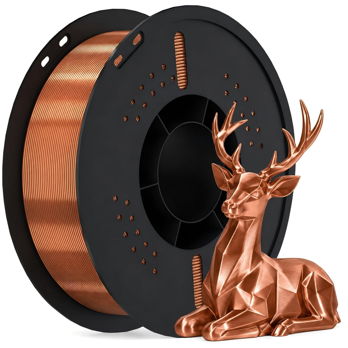 Epelay Silk PLA Plus 3D Printer Filament 1.75mm, Shiny Silver Finish, 1kg Spool, Strong Layer Adhesion, Smooth & Glossy Prints, Fits Most FDM Printers