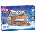 Eurographics: 3D Puzzle: Christmas House - 1100 Pieces - Holiday Adult Jigsaw, 13.75 x 10.5 x 11" Assembled Size, High-Quality Recycled Materials