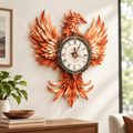 Fire Phoenix Wooden 3D Puzzle Clock DIY Model Kit for Adults