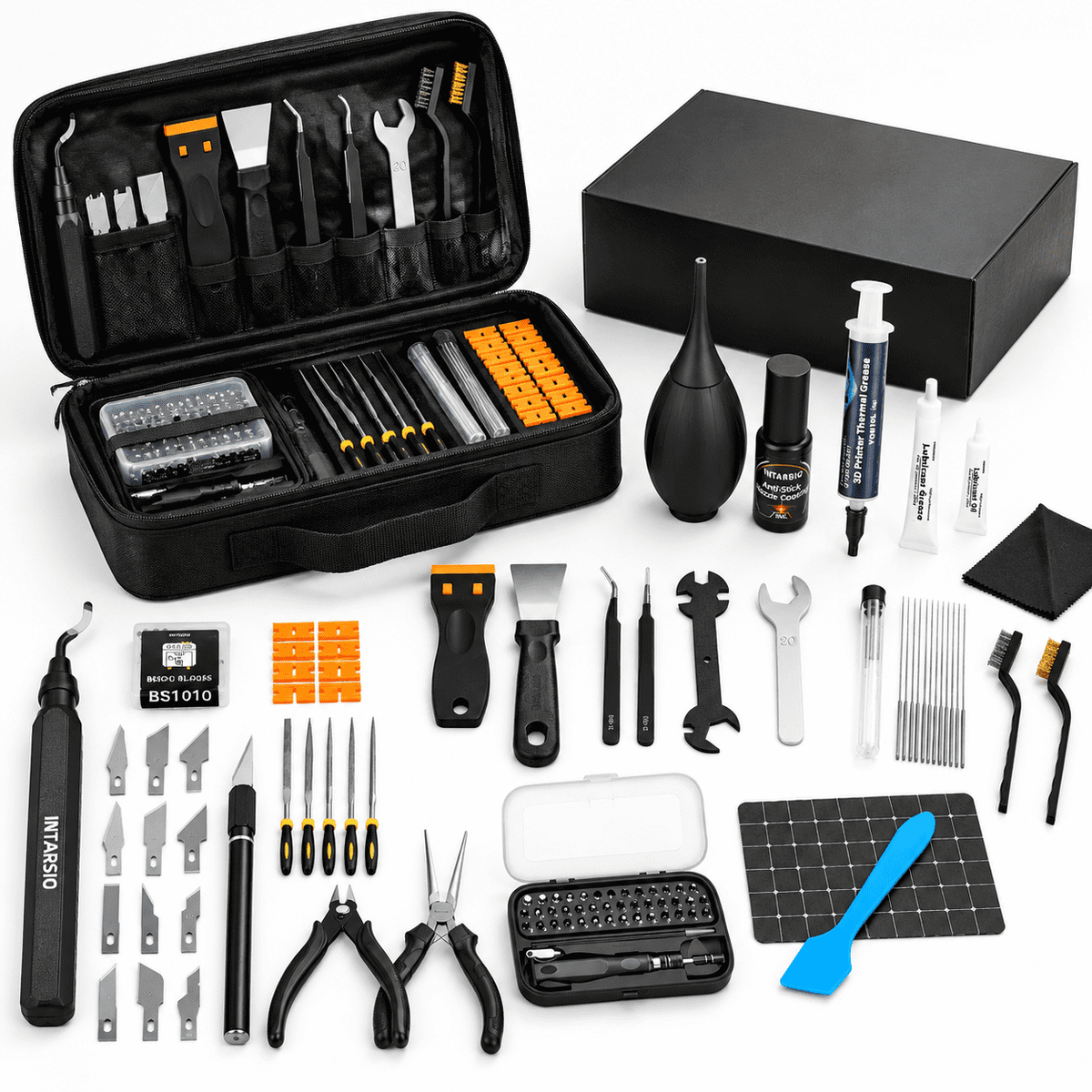 76-Piece 3D Printer Tool Kit with Storage Bag, Ultra 3D Maker Version, Compatible with Bambu Lab, Ender 3, FDM/SLA Printers