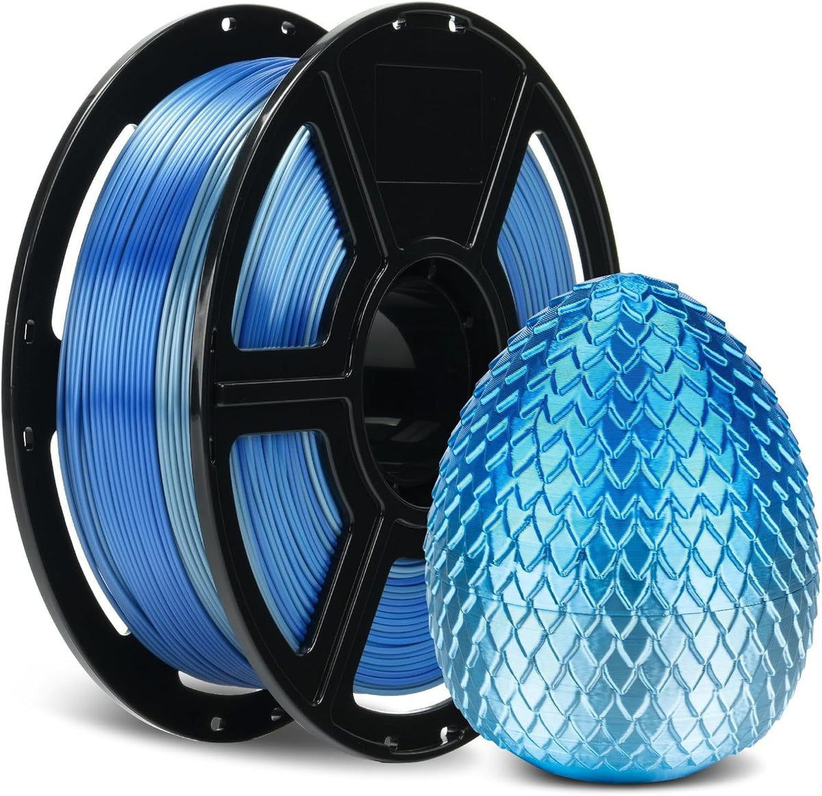 Flashforge Silk PLA Filament 1.75mm, 1KG/2.2lbs Silk PLA 3D Printer Filament, Dreamy Trio