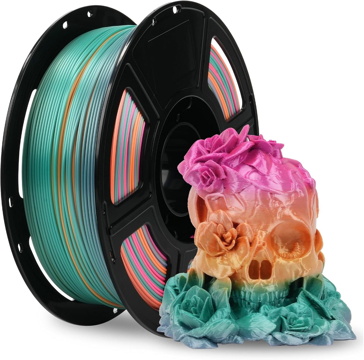 Flashforge Silk PLA Filament 1.75mm, 1KG/2.2lbs Silk PLA 3D Printer Filament, Dreamy Trio