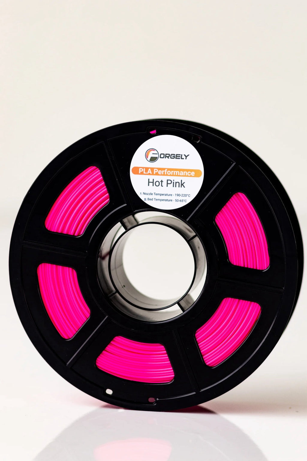 Forgely Performance PLA 3D Printer Filament, 1.75mm, 1kg Spool, Hot Pink, Made in USA