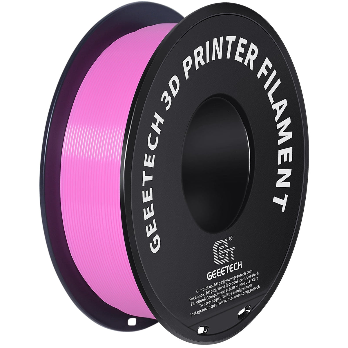 GEEETECH 3D Printer New Pink PLA Filament 1.75mm 1kg Spool (2.2lbs),Dimensional Accuracy +/- 0.03mm