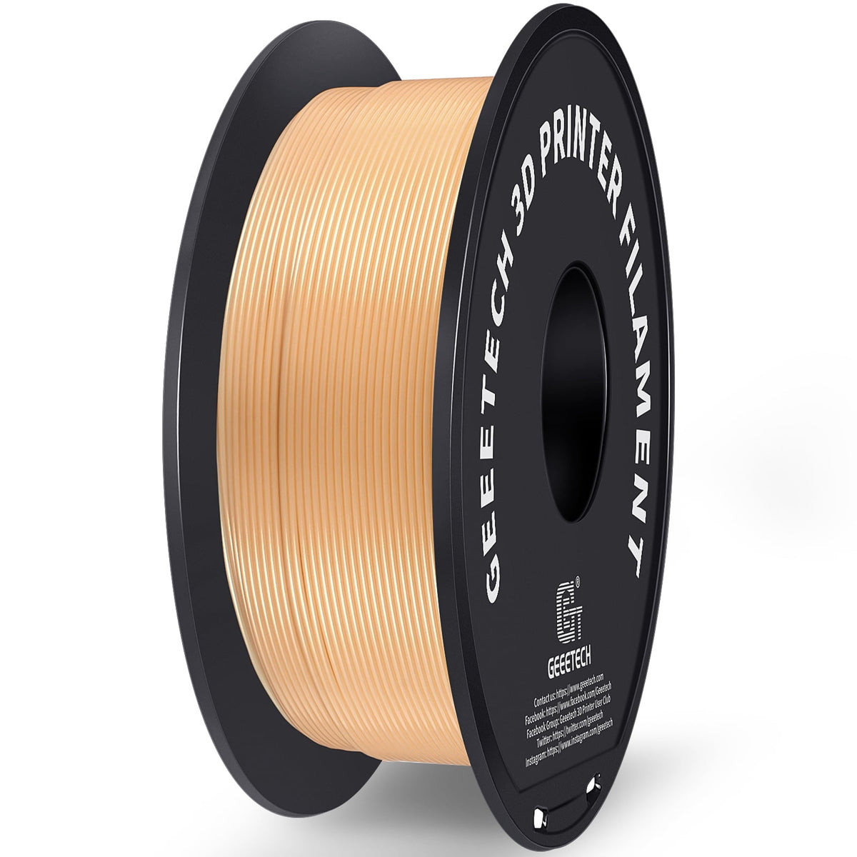 Geeetech 3D Printer PLA Filament Shiny Silk Gold Toughness Enhanced Filament with 1.75mm Dimensional Accuracy +/-0.03mm, 1080 Feet Per Roll, Vacuum Packaging, for Most 3D FDM Printer