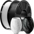 GIANTARM 2PC PLA 3D Printer Filament 2kg Spool, 1.75mm +/-0.03mm, 1080 Feet per Roll, Vacuum Packaging(Black+White)