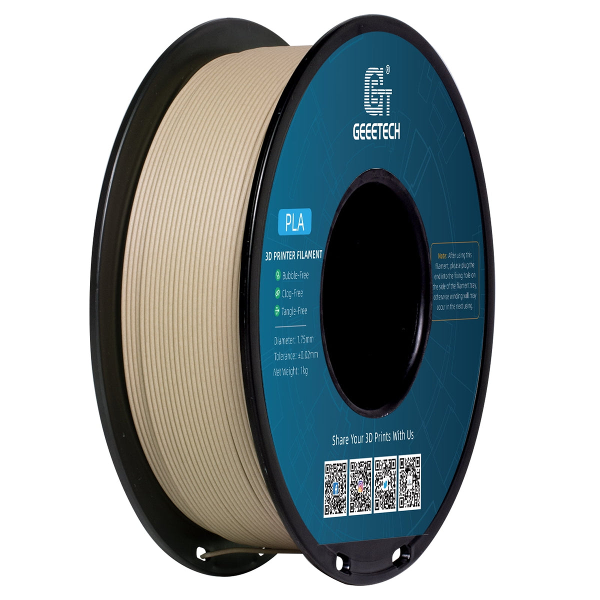 Geeetech 3D Printer PLA Filament Silk Sky Blue Toughness Enhanced Filament with 1.75mm Dimensional Accuracy +/-0.03mm, 1080 Feet per Roll, Vacuum Packaging for Most 3D FDM Printer