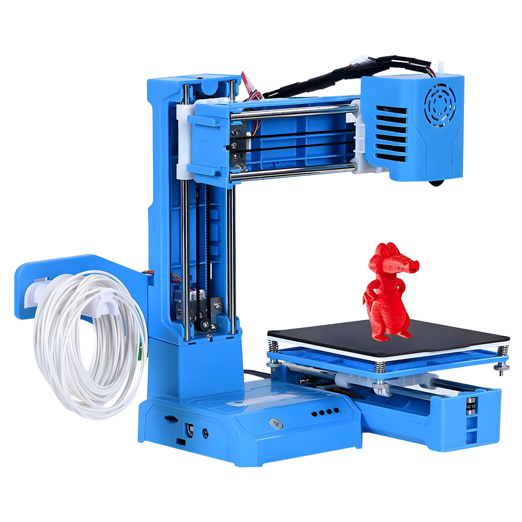 GJX Mini 3D Printer for Kids And Beginners - Fully Assembled Desktop 3D Printer with Auto-Leveling, Quiet Operation And 100X100X100Mm Build Size, for Home, School And Creative Projects
