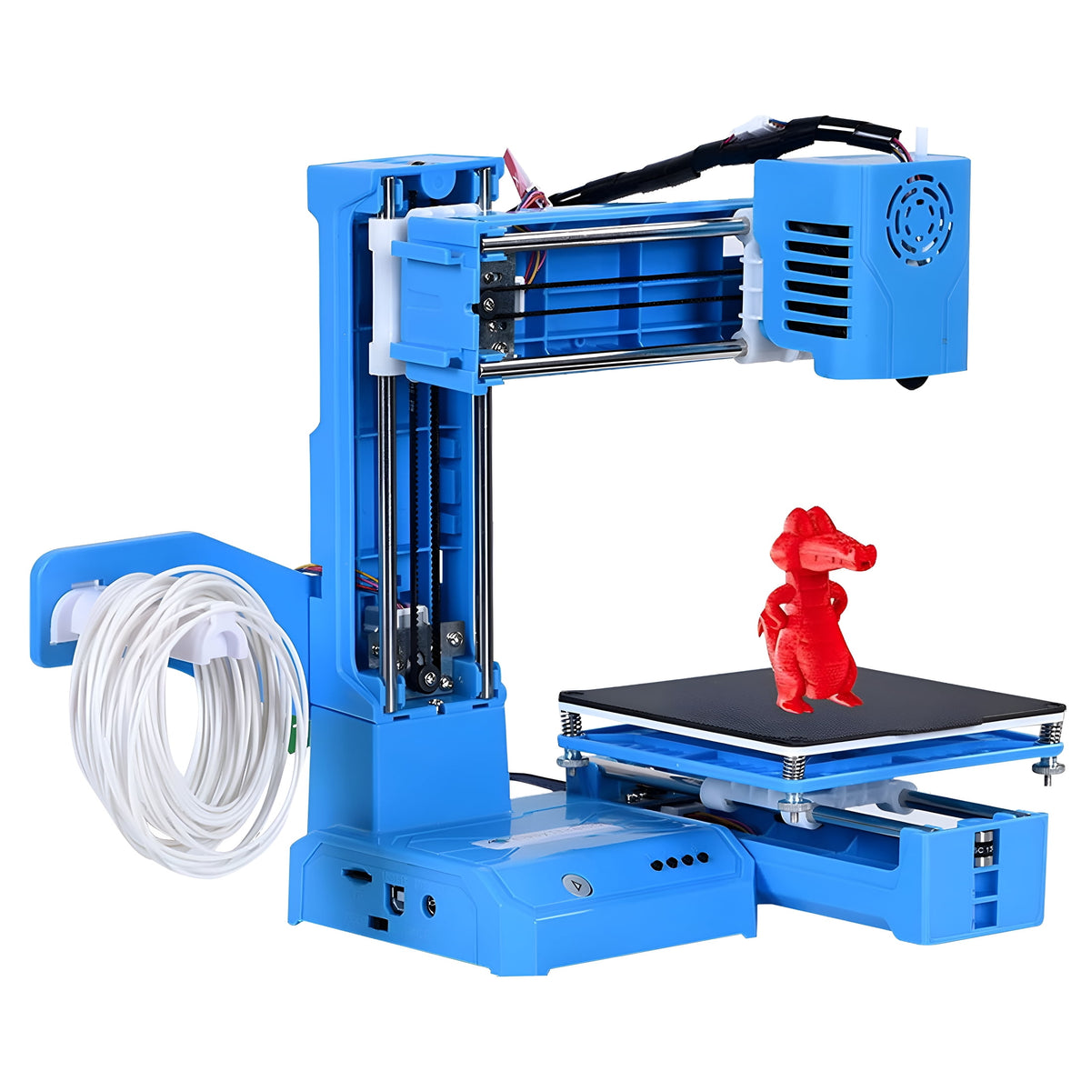 GJX Mini 3D Printer for Kids And Beginners - Fully Assembled Desktop 3D Printer with Auto-Leveling, Quiet Operation And 100X100X100Mm Build Size, for Home, School And Creative Projects