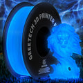 Geeetech Glow in The Dark PLA 3D Printer Filaments, 1 kg Spool with Desiccant, for Most 3D Printers, Blue