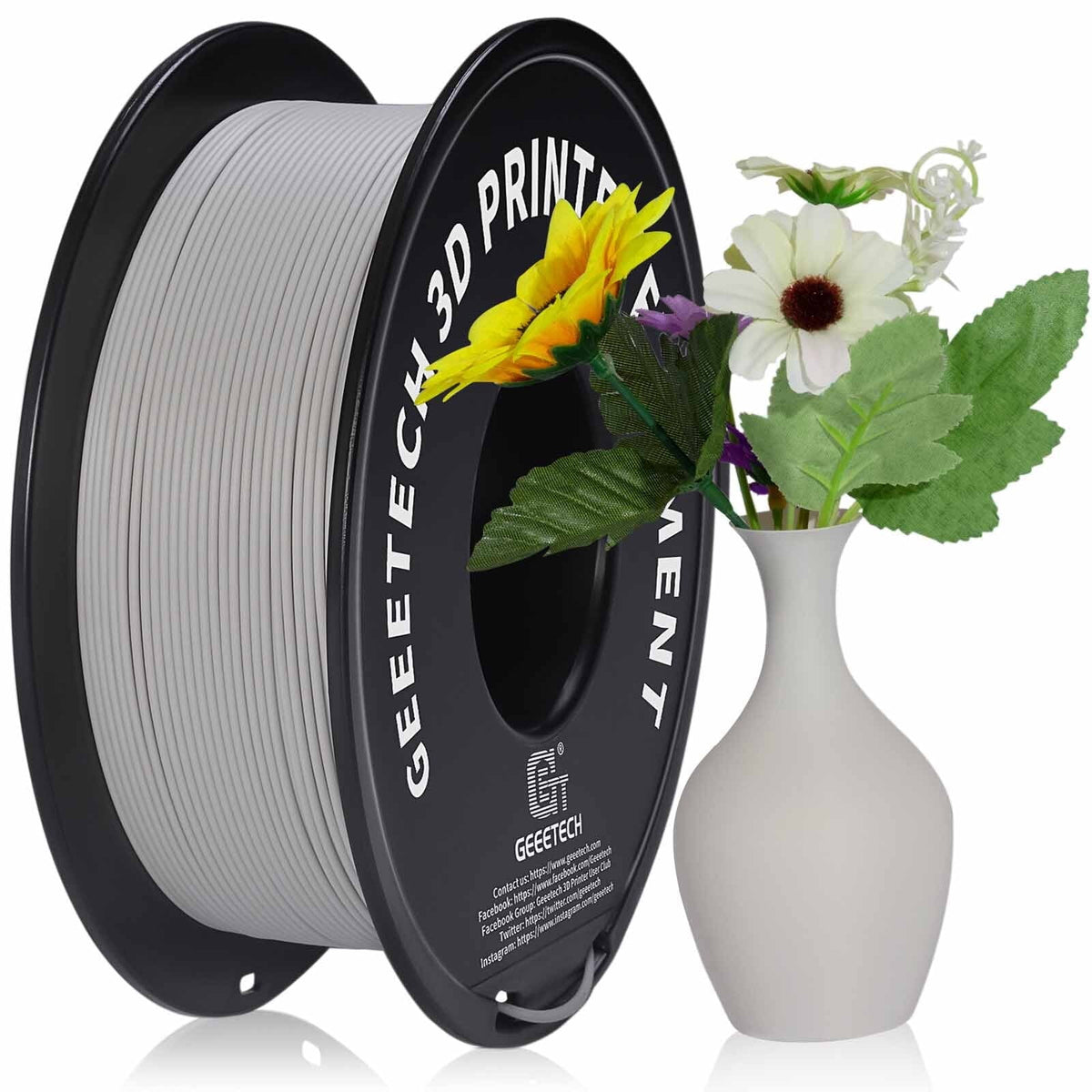Geeetech navy blue Matte PLA Filament Matte 1KG, 1.75mm 3D Printer Filament Dimensional Accuracy +/- 0.01mm, 1kg Carboard Spool (2.2lbs) for Most FDM 3D Printers