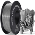 Geeetech PLA 3D Printer Filament, 1.75mm 1kg (2.2lbs) Spool, Dimensional Accuracy +/- 0.03 mm, 3D Printing Glitter Material Filament,Fit for Most FDM 3D Printers (silver)