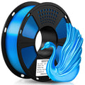 Geeetech 3D Printer PLA Filament Silk Sky Blue Toughness Enhanced Filament with 1.75mm Dimensional Accuracy +/-0.03mm, 1080 Feet per Roll, Vacuum Packaging for Most 3D FDM Printer
