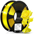 Geeetech Silk Yellow 3D Printer PLA Filament 1KG Toughness Enhanced Filament with 1.75mm Dimensional Accuracy +/-0.03mm, 1080 Feet per Roll, Vacuum Packaging