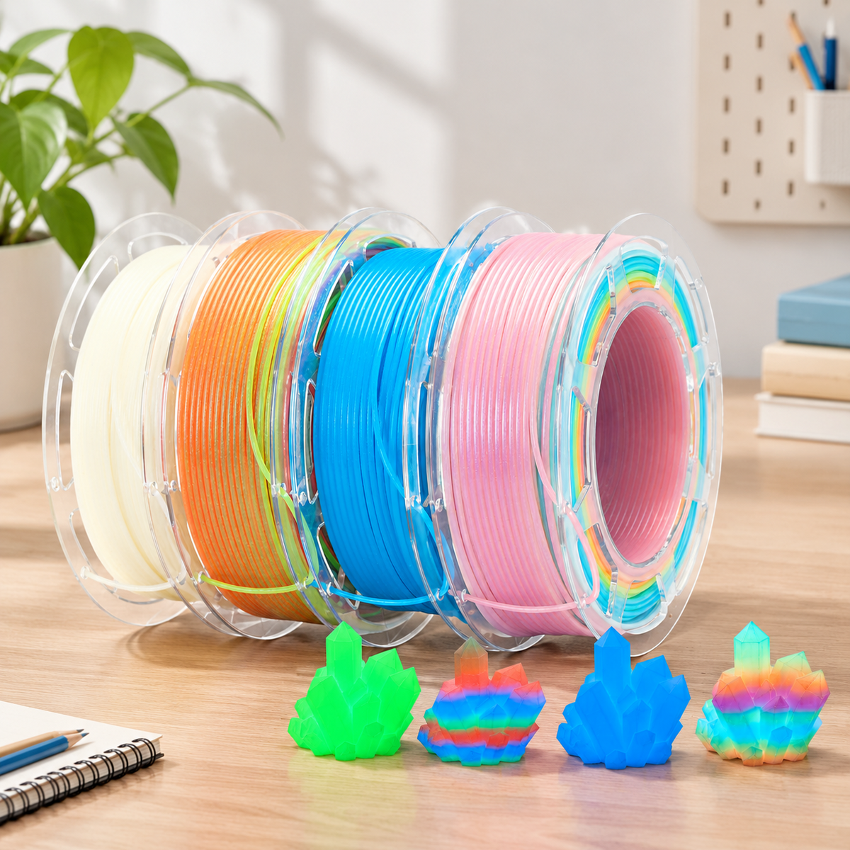 Pla Rainbow Candy 3D Printer Filament 1.75mm 1kg for FDM Printers