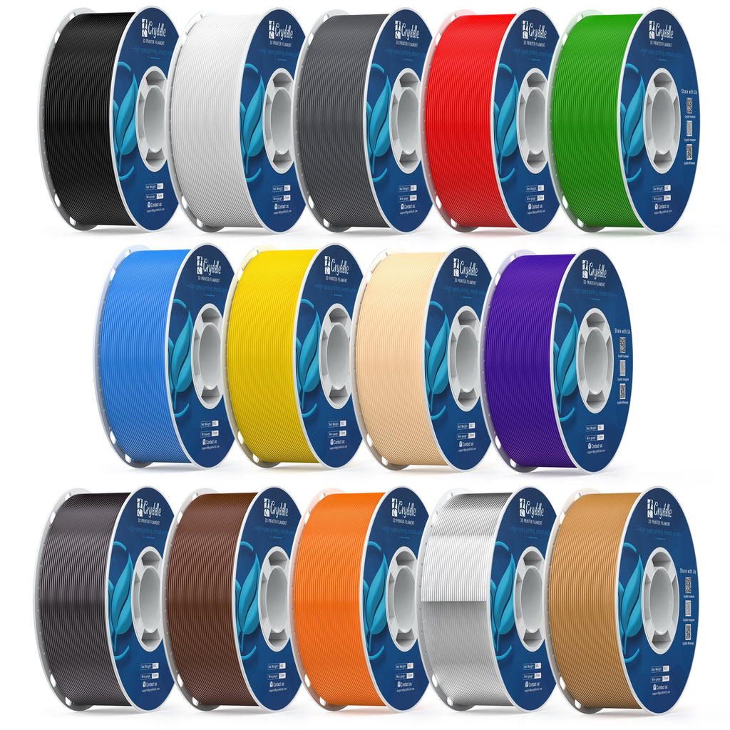 Gryddle PLA 3D Printer Filament 1.75mm, 14 Rolls Bundle (1kg/2.2lb per Roll), 14kg Total, High Dimensional Accuracy & Low Odor, Suitable for Beginners, Compatible with FDM Printers