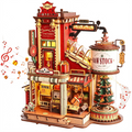 HHNOU 3D Wooden Puzzle for Adult - Gift Factory Mechanical Model Kit with Music & Lights, 449Pcs Adult Wooden Puzzles, Diy Building Puzzle for Adults, Challenging 3D Puzzles for Adults