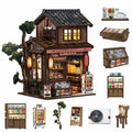 Homemoh Book Nook Kit - Kasuga Grocery Store, 209 PCS DIY Miniature House 3D Wooden Puzzles for Adults, Tiny Booknook Bookshelf Decor, Stress Relief Craft for Enthusiasts Lovers Family & Friends