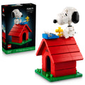 LEGO Ideas Peanuts: Snoopy's Doghouse Collectible Building Set for Adults - Room or Office Decor for Women & Men, Ages 18+ - Gift for Fans - W/ Woodstock Figure - 21368