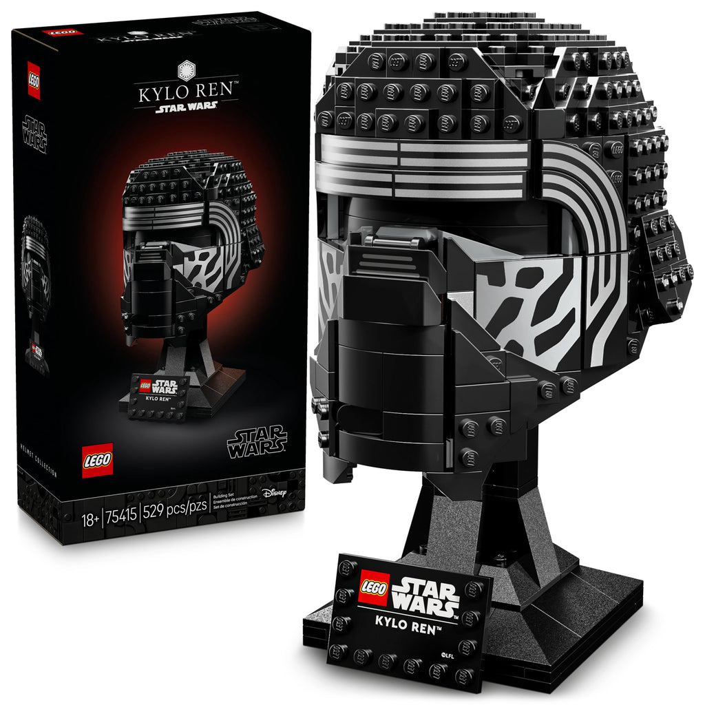 LEGO Star Wars Kylo Ren Helmet - DIY Model Kit For Adults 18+ - Collectible Building Kit - Room Decor Idea for The Force Awakens Fans - Gift for Birthdays - 75415
