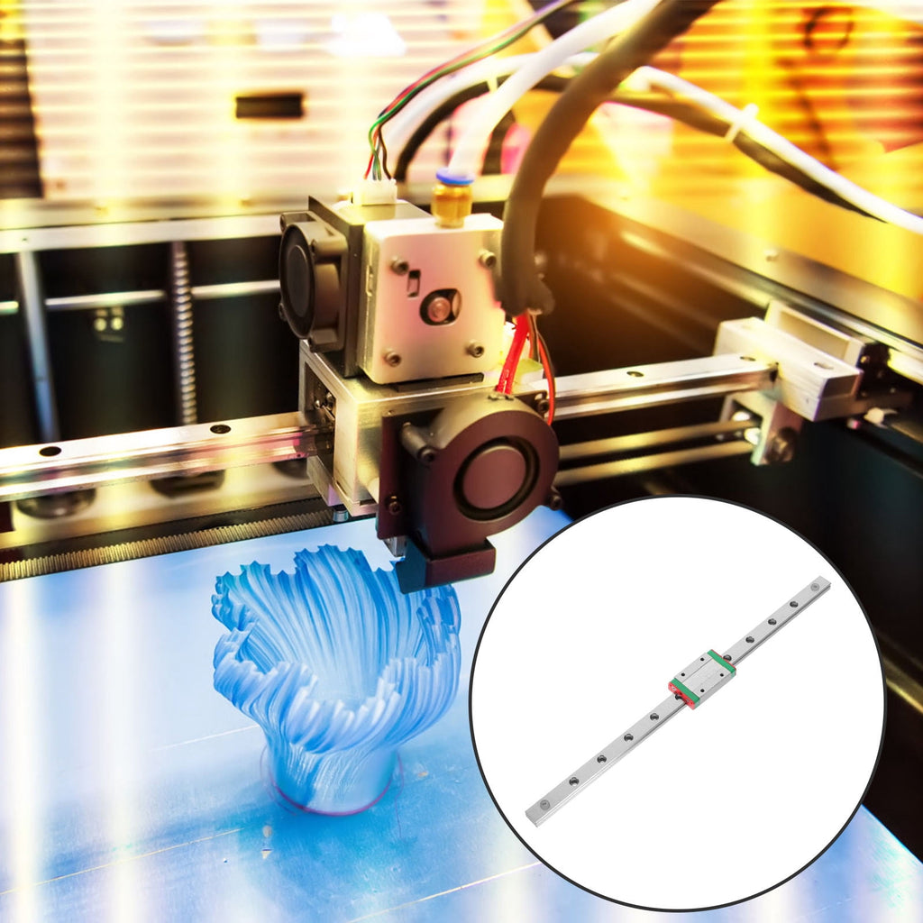 LOLIPPYY ABS and Iron Linear Guide with Slider for 3D Printers, Easy to Install, and Stable Performance
