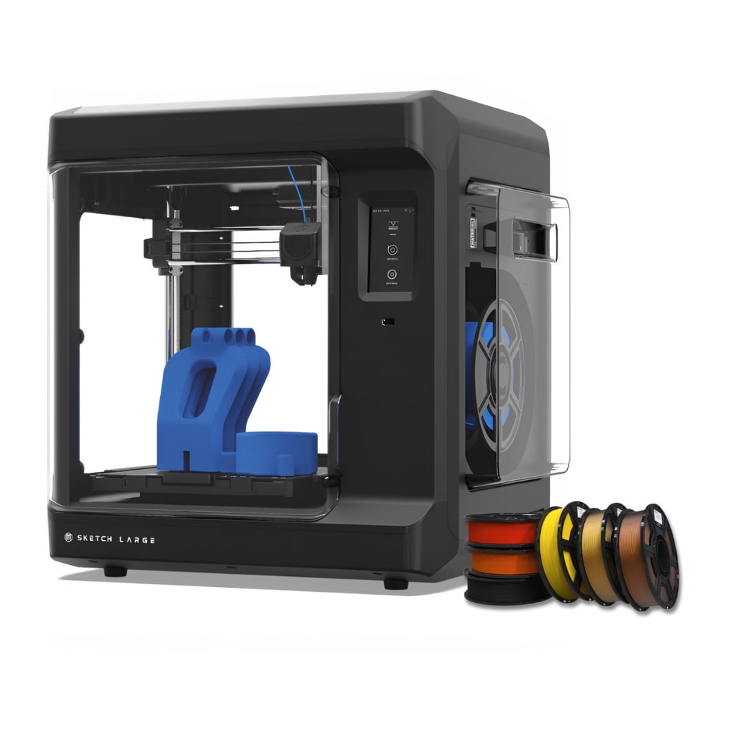 MakerBot Sketch 3D Printer with Fused Deposition Modelling Print Technology (Black, Large) Bundle with Fall Holiday Pumpkin Spice Themed Filament Pack (6-Pack) (2 Items)