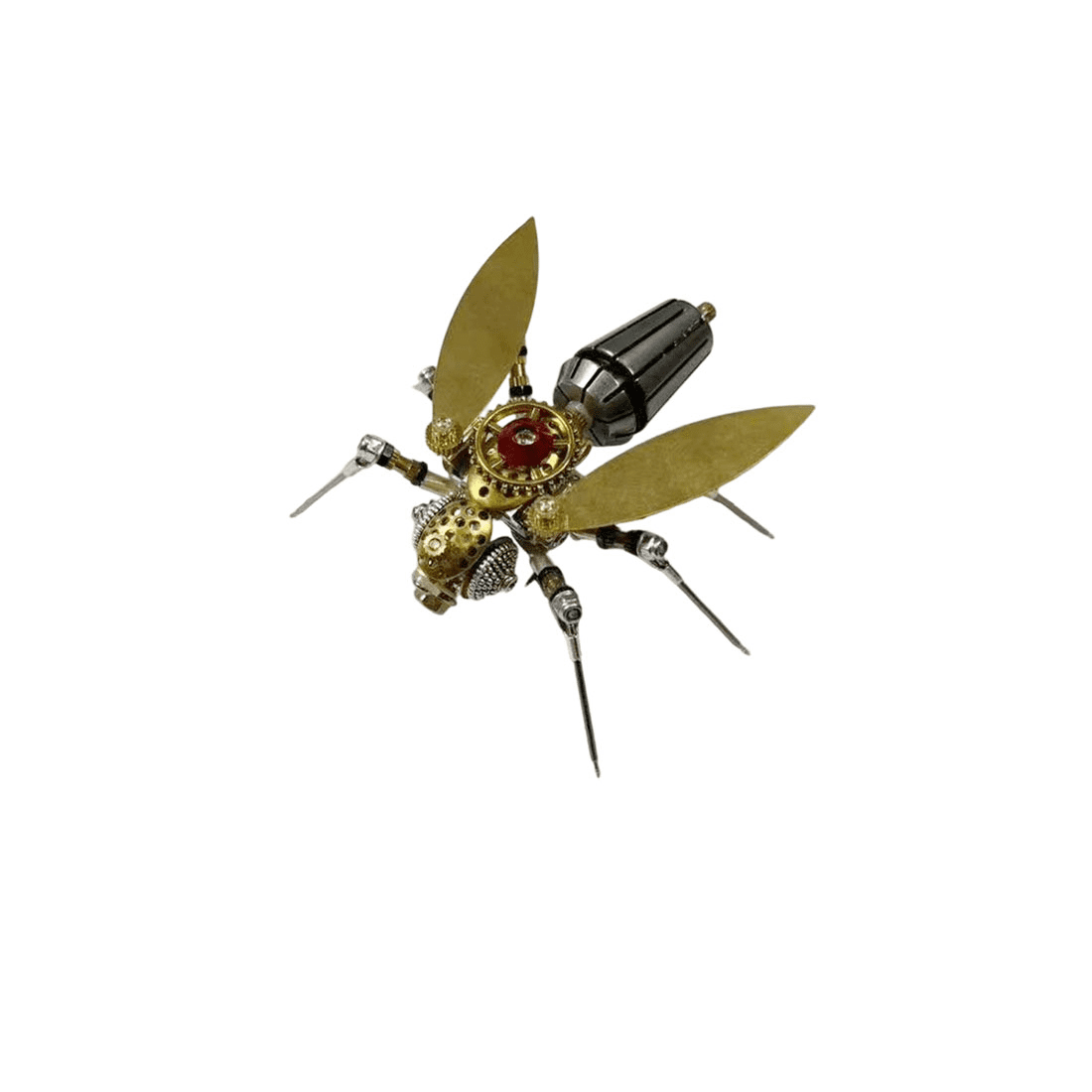 3-in-1 Steampunk Insect Metal Model Kit, Mosquito, Deck Insect & Bee Brass Puzzle Assembly Set, 270PCS 3D Jigsaw Puzzles for Adults