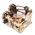 Music Park Wooden Marble Run 3D Puzzle Kit for Adults with Mechanical Gear Dual Models - Birthday & Christmas Gift for Men 14+