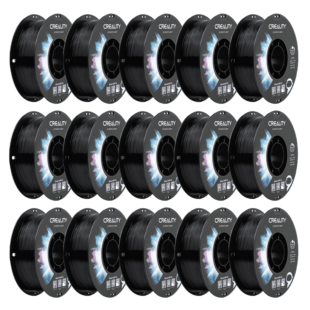 Official Creality 15-Pack PETG 3D Printer 1.75mm Filament Non-Toxic High Toughness Accuracy-Black