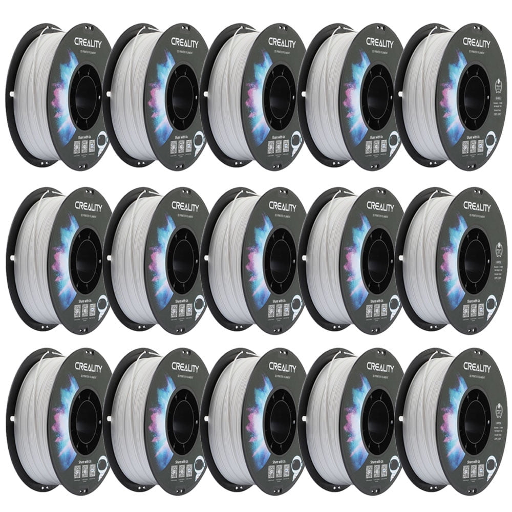 Official Creality 15-Pack PETG 3D Printer 1.75mm Filament Non-Toxic High Toughness Accuracy-Black