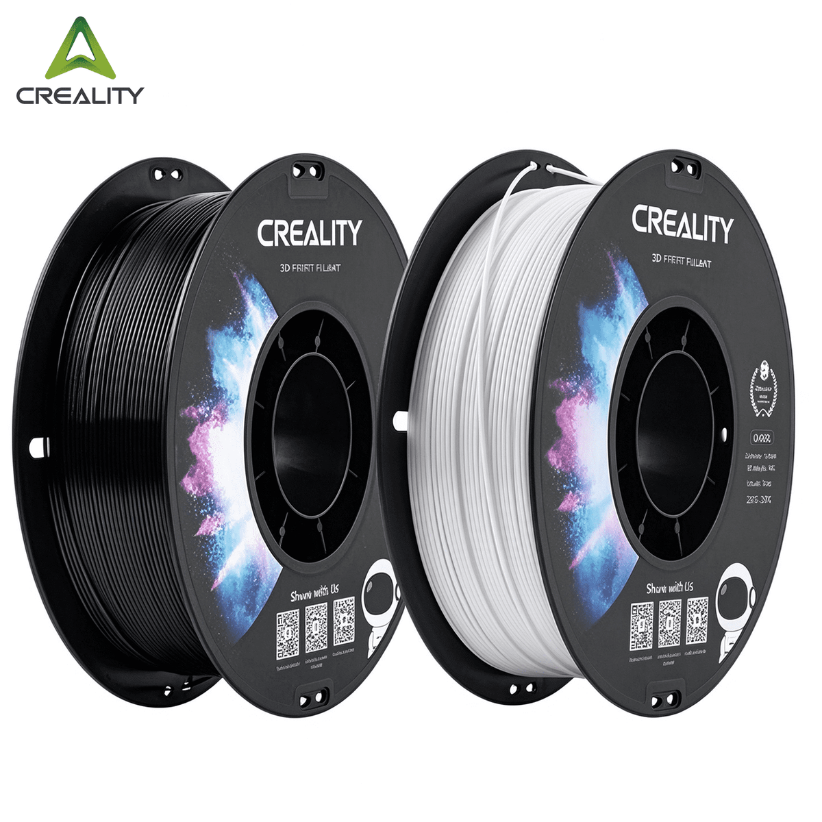 Official Creality 15-Pack PETG 3D Printer 1.75mm Filament Non-Toxic High Toughness Accuracy-Black