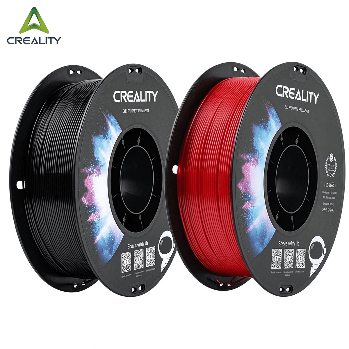 Official Creality 15-Pack PETG 3D Printer 1.75mm Filament Non-Toxic High Toughness Accuracy-Black