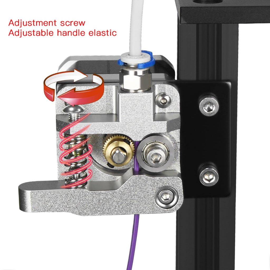 Orvunela CR-10 All Metal Extruder Aluminum MK8 Feeder Block Kit for 1.75mm Filament 3D Printer