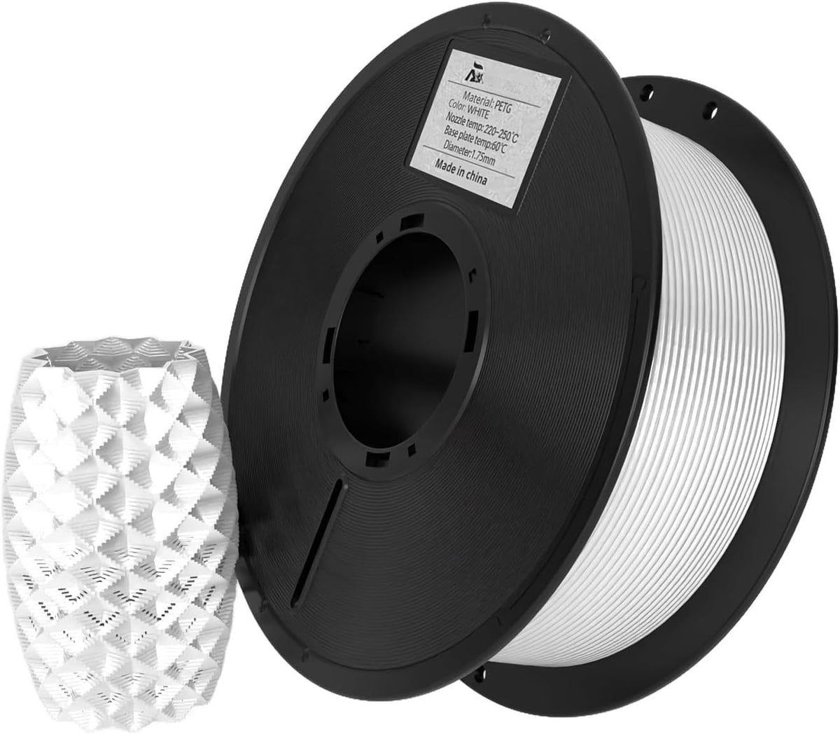1.75mm PETG Printer Filament PETG Filament 1KG Filament for Printer Toughness Dimensional Accuracy +/- 0.02mm Fit FDM Printers
