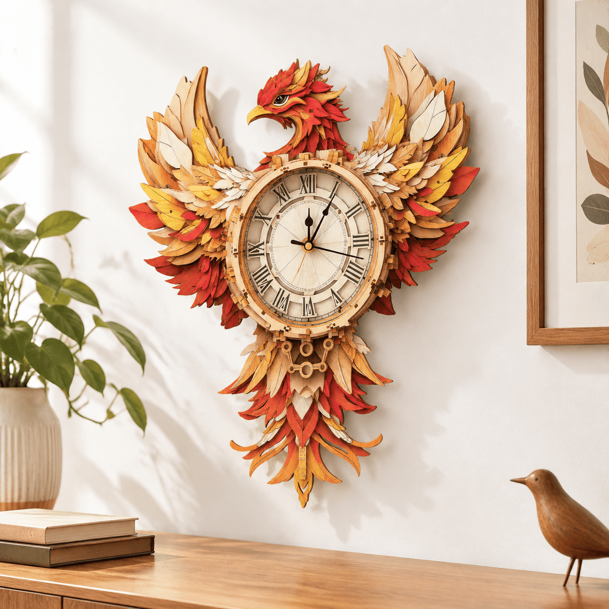 Wooden House Clock 3D Puzzle DIY Mechanical Clock Kit for Adults Teens