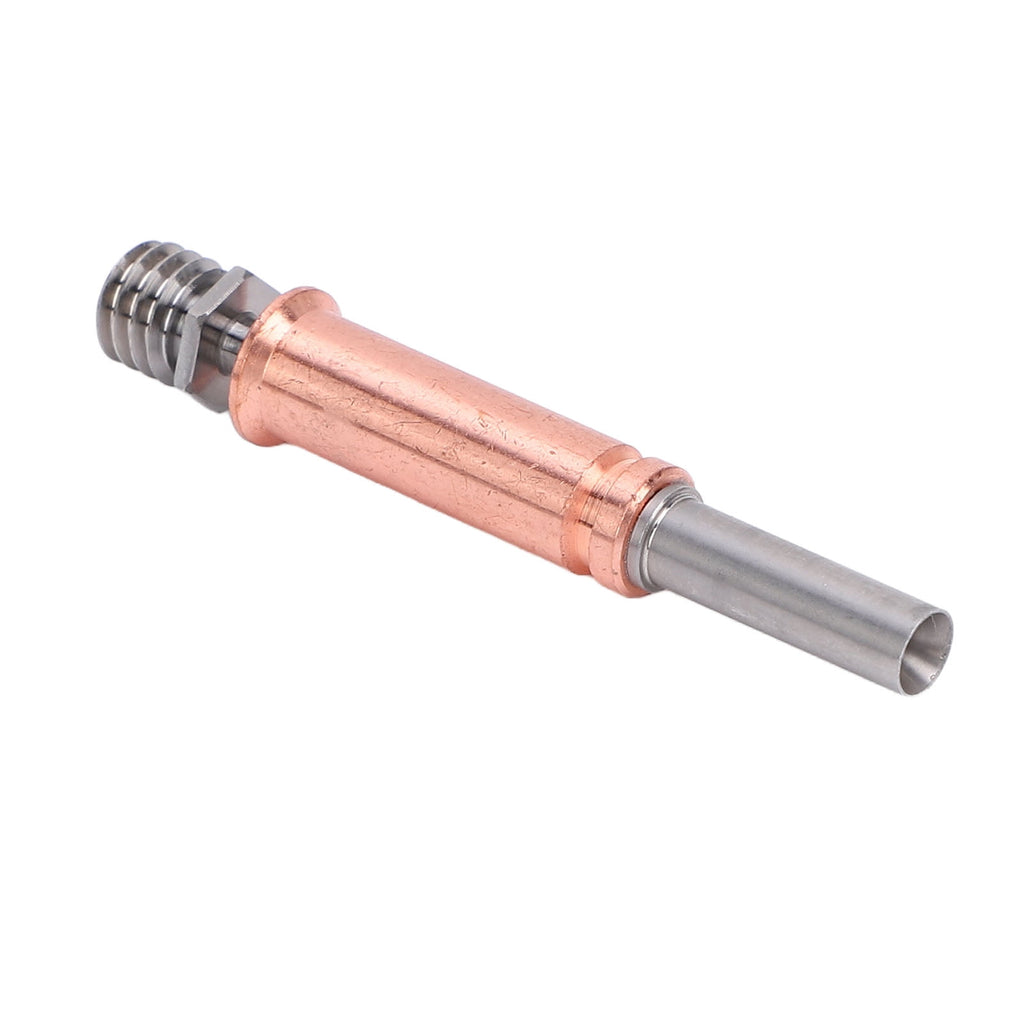 Premium Bimetal Heatbreak High Temperature Resistant Throat Tube Replacement Part for 3D Printer Hotend Upgrade, Ti Alloy and CuCrZr Construction, M6 Thread, 0.07 inches / 1.75 mm Diameter