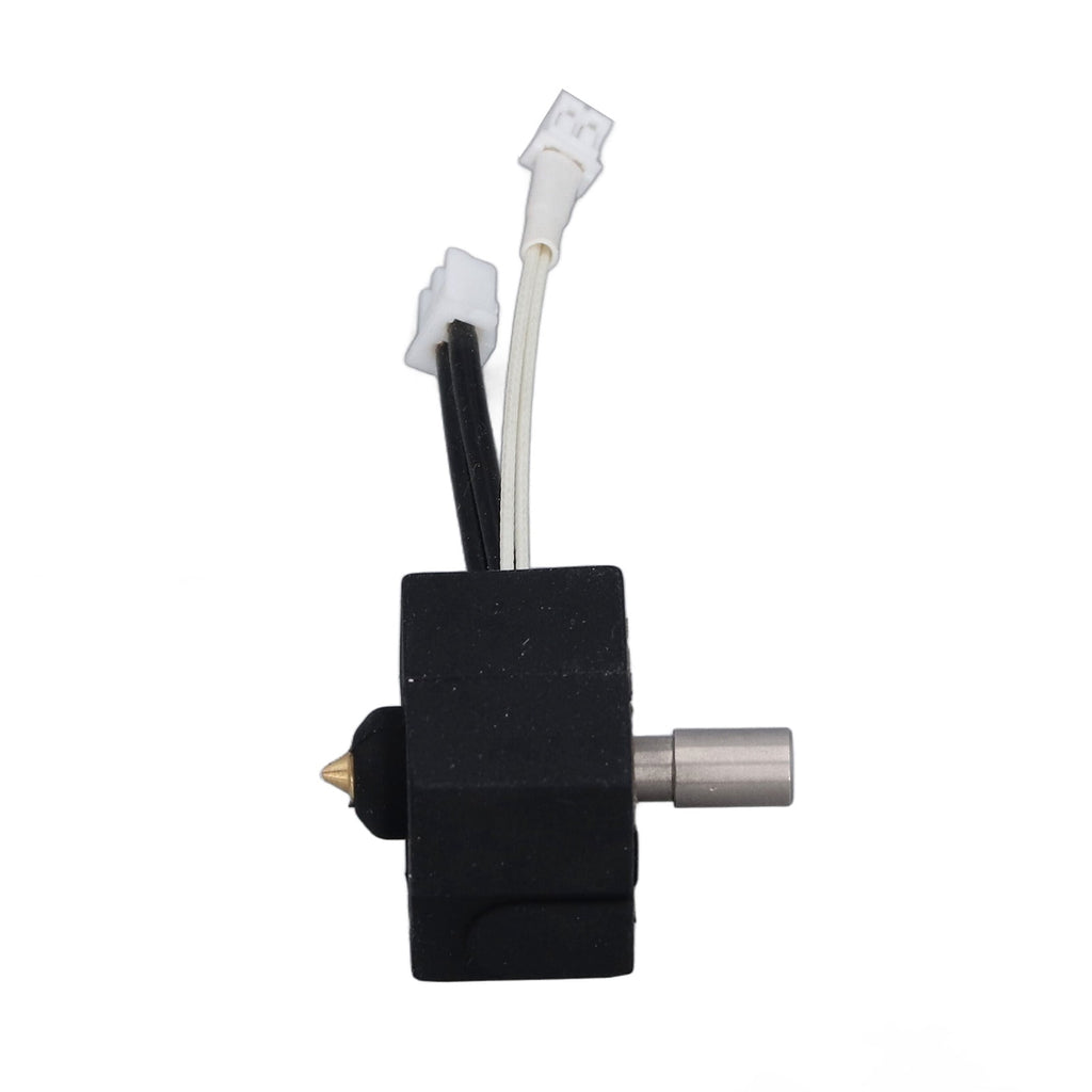 Premium Extruder Hotend Heater Block Set Brass Nozzle Replacement Part 0.4mm Kit Assembled Aluminum Alloy Device 3.54 inches / 9 cm Long For 3D Printers