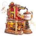 Robotime Dream Gift Factory 3D Puzzles Wooden Music Box, Diy Craft Kit for Adults & Teens 14+