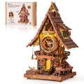 Robotime Cuckoo Clock Wood 3D Puzzles DIY Craft Kit for Adults 435 Pieces