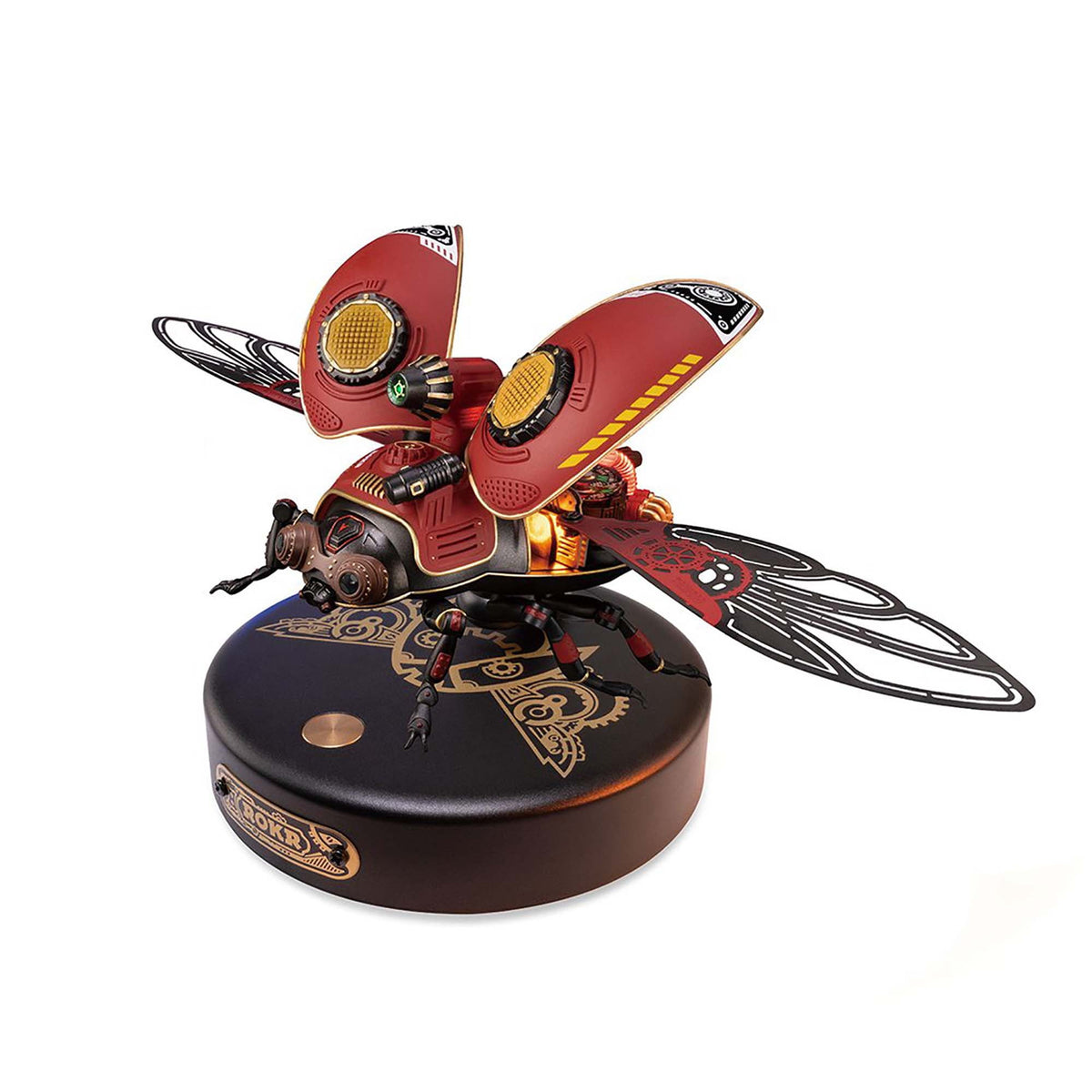ROKR 3D Puzzle 147 Pieces Scout Beetle Model DIY ABS Metal Punk Style Gifts for Teen&Adult