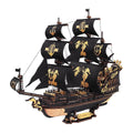 ROKR Seahorse Barque 3D Wooden Puzzle, 1:100 Scale Ship Model Diy Building Toy for Adults Gift