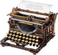 ROKR Mechanical Typewriter 3D Wooden Puzzle for Adults- Vintage Model Kit, No Glue, 324 PCS, (Classic Version)