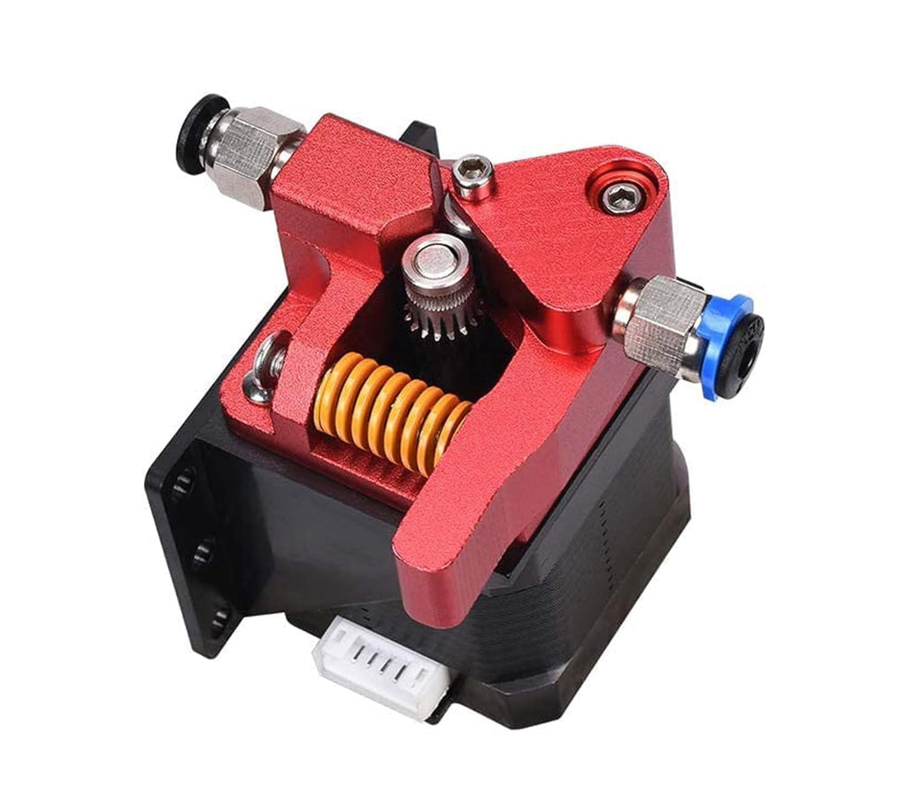 RVKXHD Upgrade Dual Gear Extruder, Double Gear MK8 Extruder 3D Printer Dual Driver Stock Feeder All Metal 1.75mm Filament Extruder Kit for CR-10S Pro/CR-10/ Ender 3 V2/Ender 3/Ender 3 Pro Series
