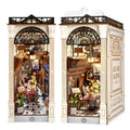 Robotime DIY Book Nook Wooden 3D Puzzle Miniature House for Adults- European Arcade Street Scene